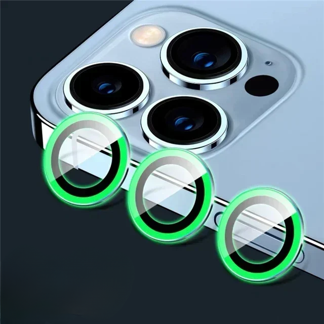 3 Stück Metall-Linsenschutzglas für iPhone