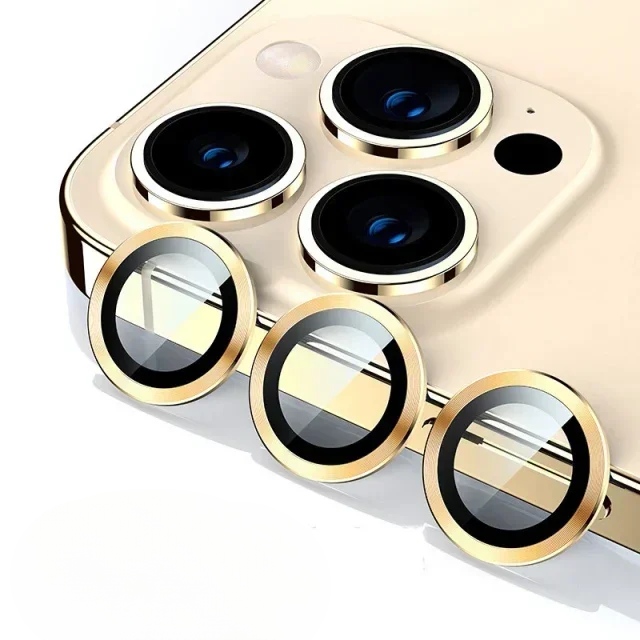 3 Stück Metall-Linsenschutzglas für iPhone