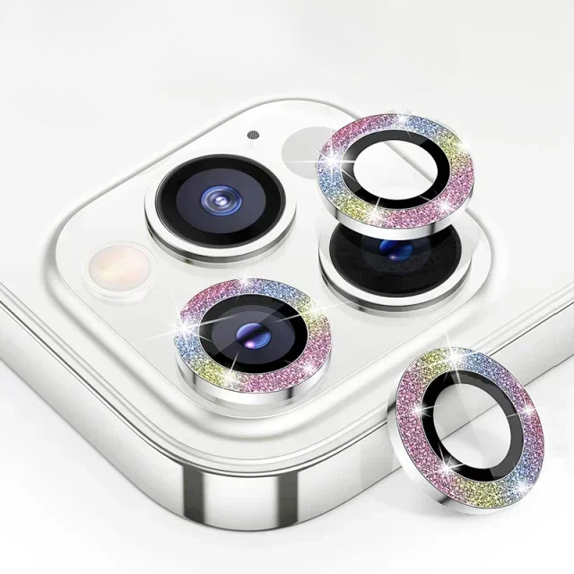 3 Stück Metall-Linsenschutzglas für iPhone