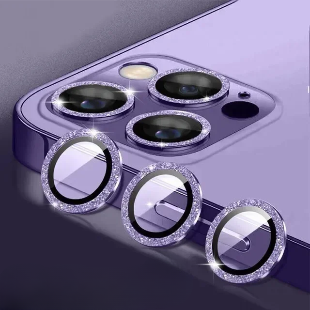 3 Stück Metall-Linsenschutzglas für iPhone