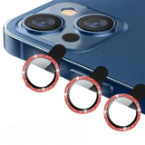 3 Stück Metall-Linsenschutzglas für iPhone