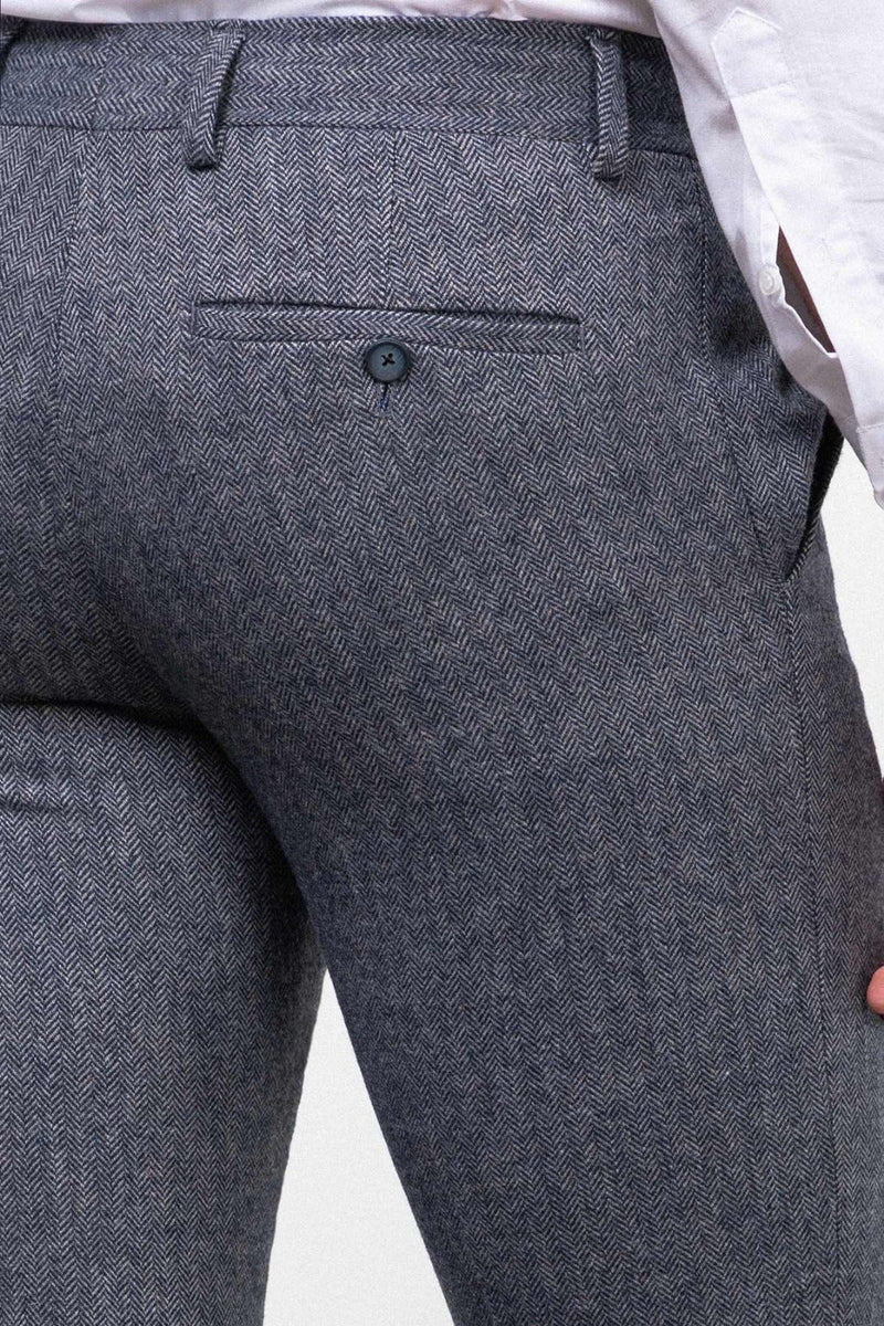 MCR | Hose mit Fischgrätmuster