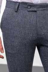 MCR | Hose mit Fischgrätmuster