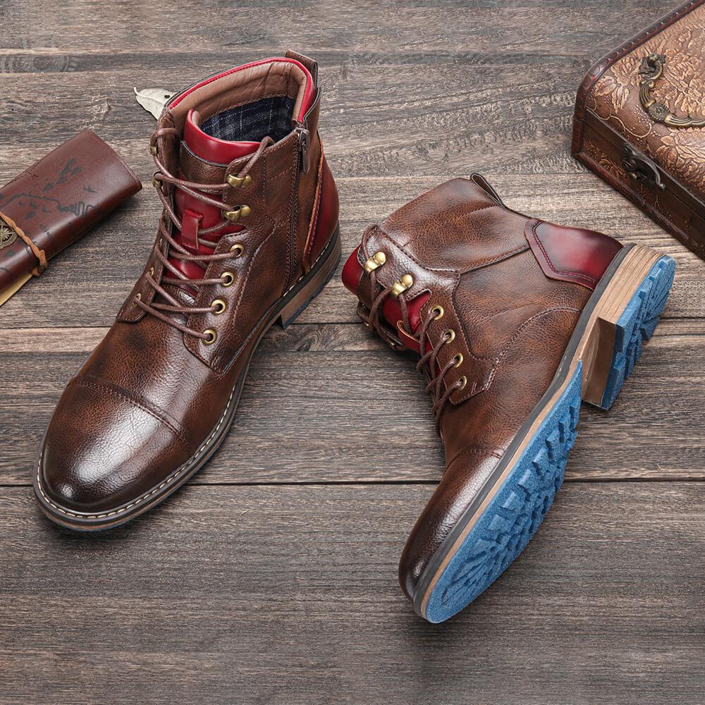 STEVE™ - Handgefertigte Premium Oxford-Stiefel aus Leder