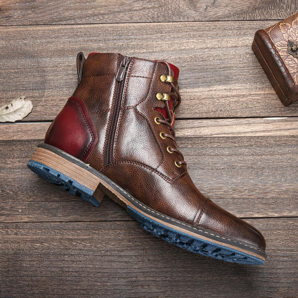 STEVE™ - Handgefertigte Premium Oxford-Stiefel aus Leder