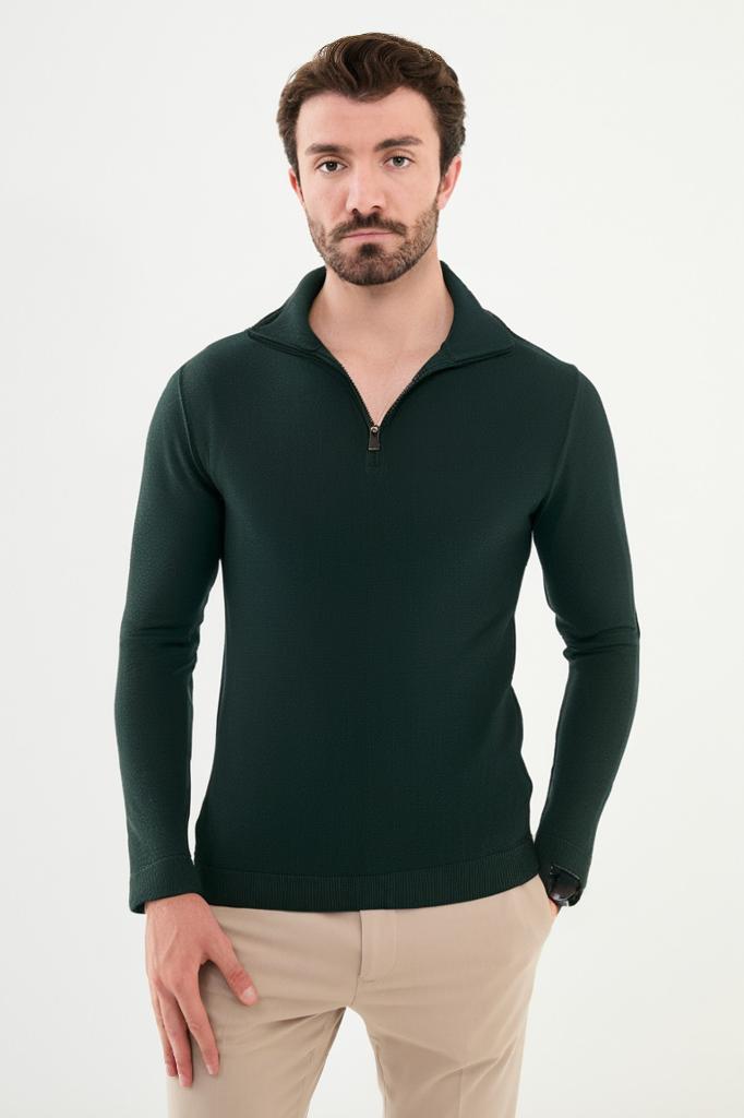 FIGO | PULLOVER MIT REISSVERSCHLUSS