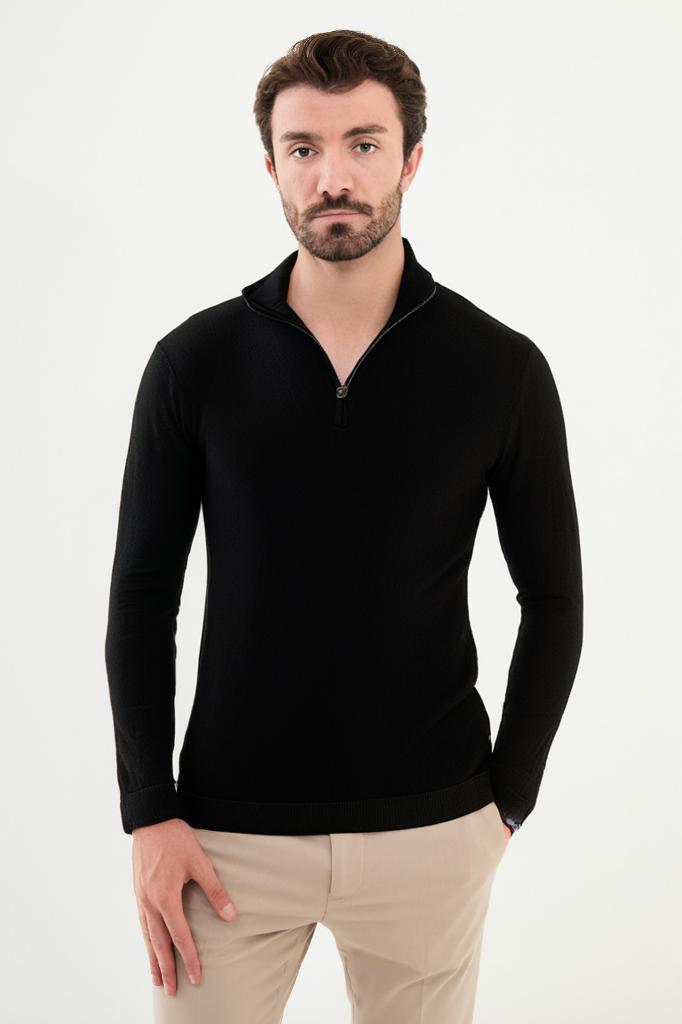 FIGO | PULLOVER MIT REISSVERSCHLUSS