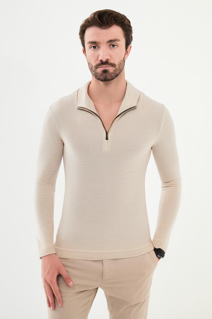 FIGO | PULLOVER MIT REISSVERSCHLUSS