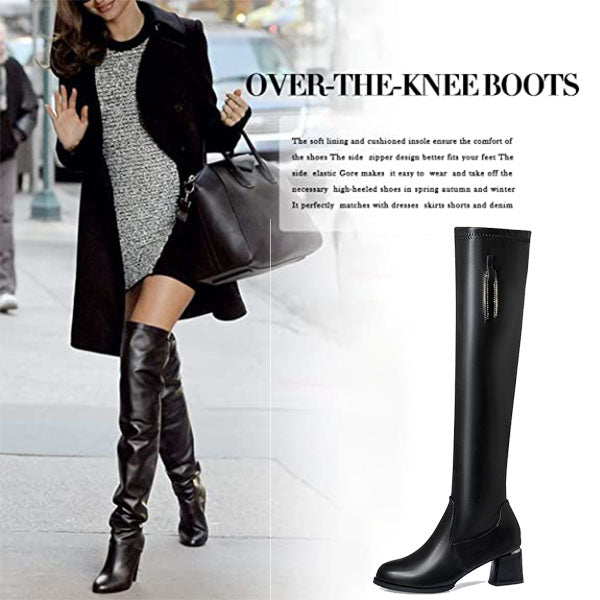 Sheena - Warme Kniehohe Stiefel