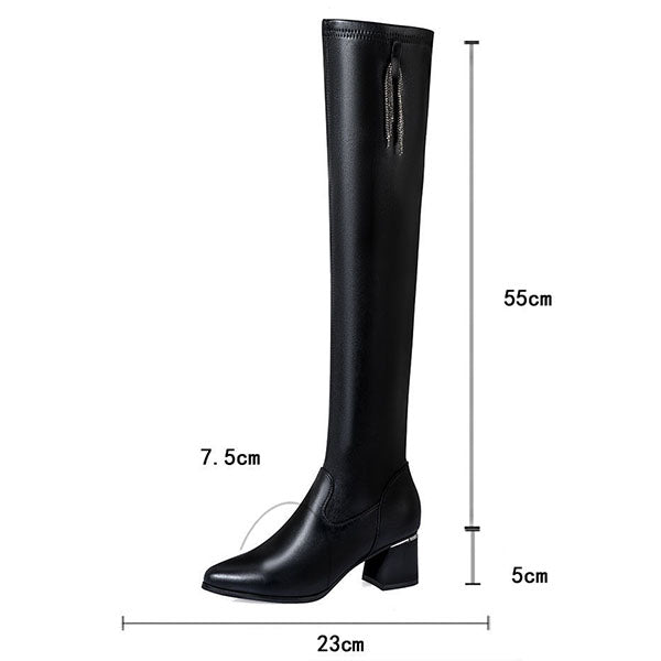 Sheena - Warme Kniehohe Stiefel