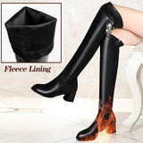 Sheena - Warme Kniehohe Stiefel