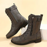 Dinah - Rundzehenstiefel mit seitlichem Reißverschluss