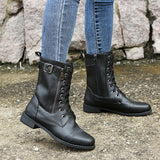 Dinah - Rundzehenstiefel mit seitlichem Reißverschluss
