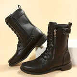 Dinah - Rundzehenstiefel mit seitlichem Reißverschluss
