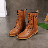 Dinah - Rundzehenstiefel mit seitlichem Reißverschluss