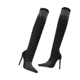NINA ✨Glitzernde Faux-Diamanten-Kniestiefel für Frauen✨